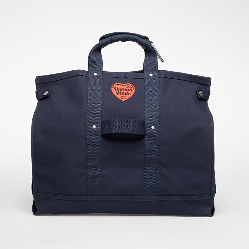 ほぼ未使用品　HUMAN MADE トートバッグ ネイビー　L HUMAN MADE Tote Bag Large Navy | Footshop