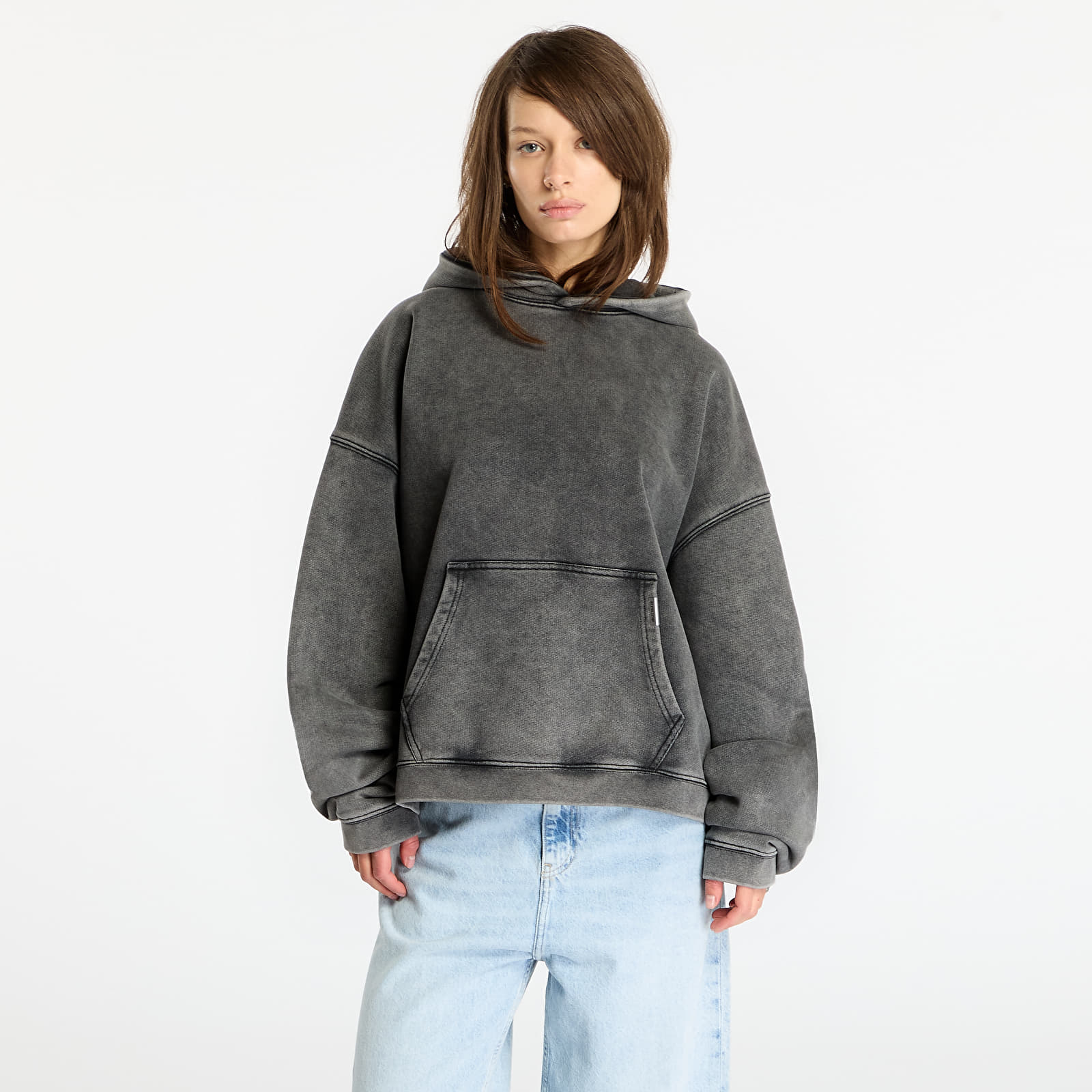 Men's hoodies REPRESENT Initial Boxy Hoodie UNISEX Vintage Grey