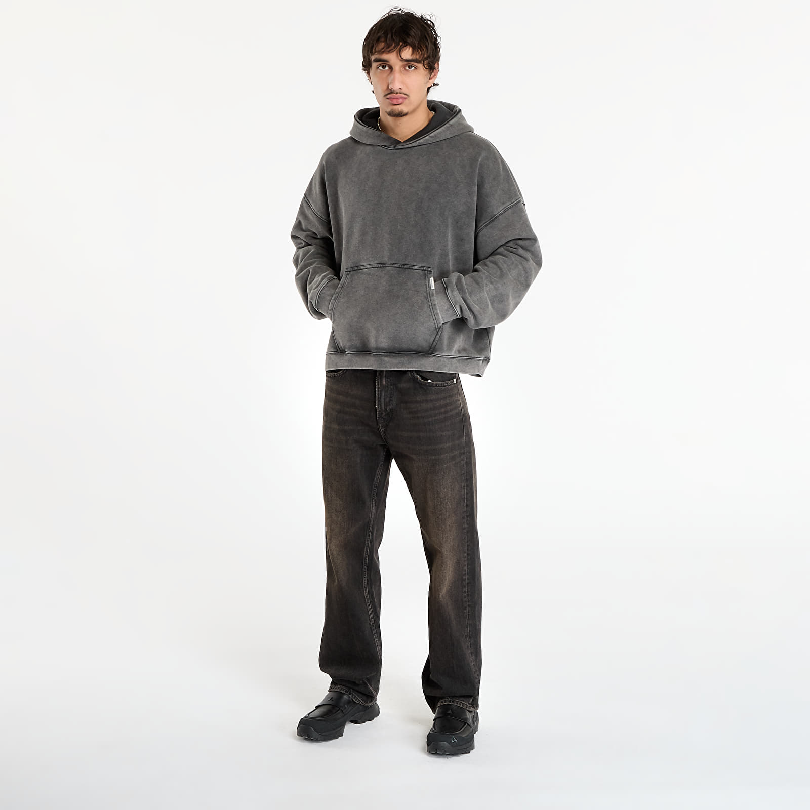 Men's hoodies REPRESENT Initial Boxy Hoodie UNISEX Vintage Grey