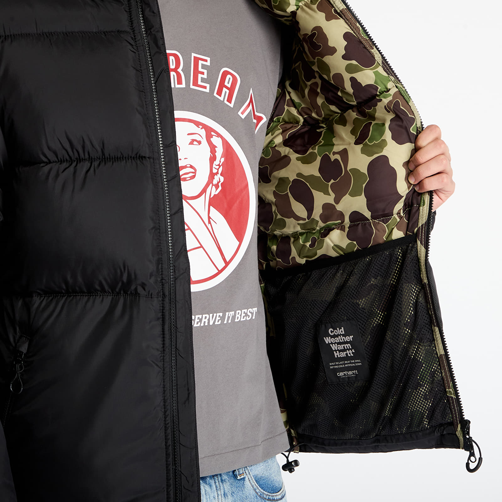 Jakker Carhartt WIP Toronto Jacket Black/ Camo Duck/ Green