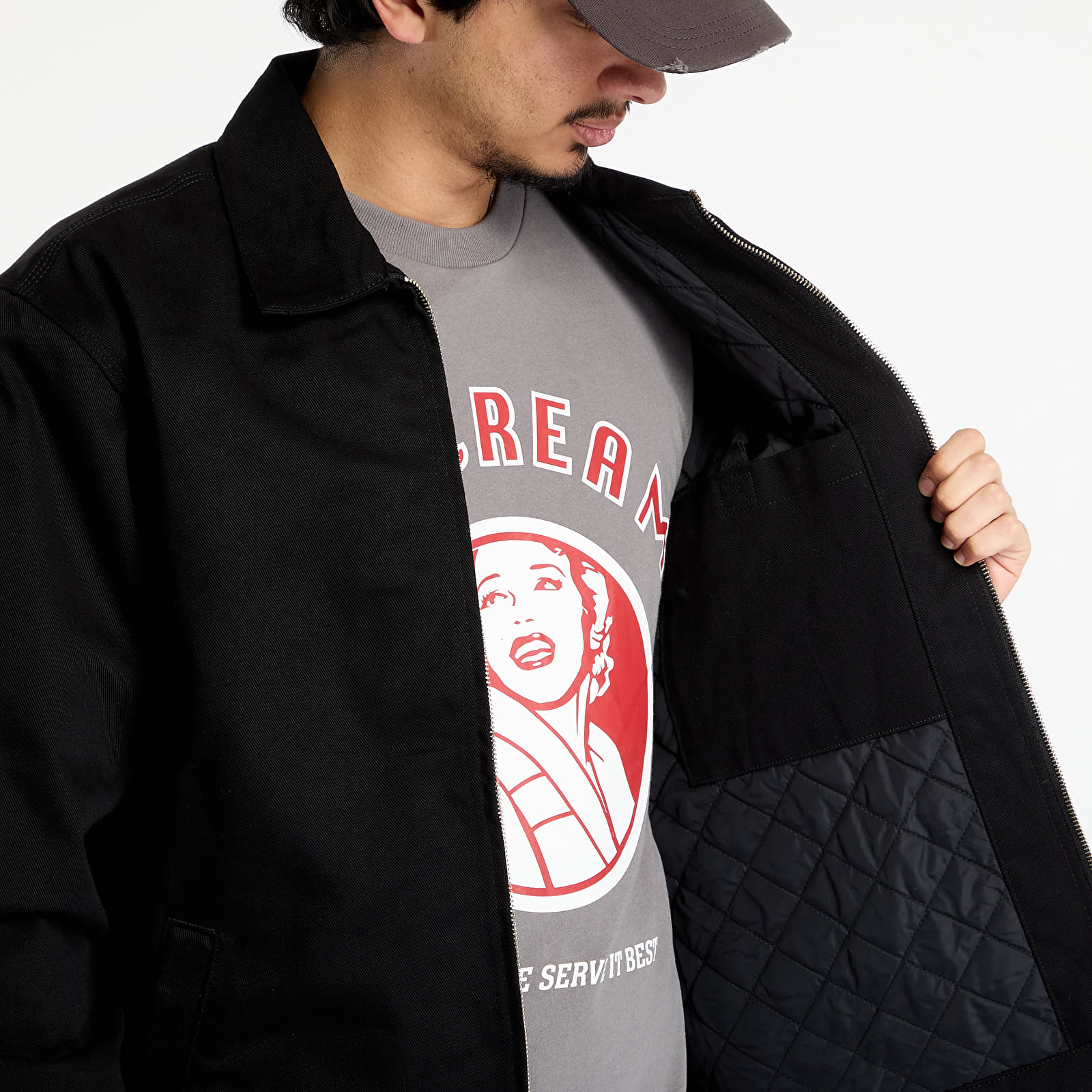 Jakne Carhartt WIP Module Script Jacket UNISEX Black/ White Rigid