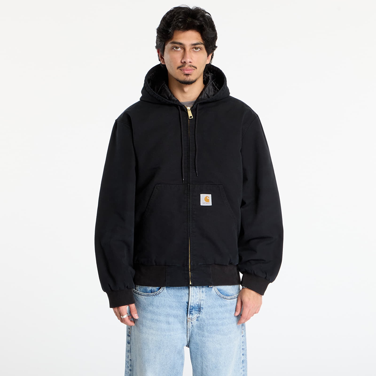 Jachetă Carhartt WIP OG Active Jacket UNISEX Black Stone Canvas M
