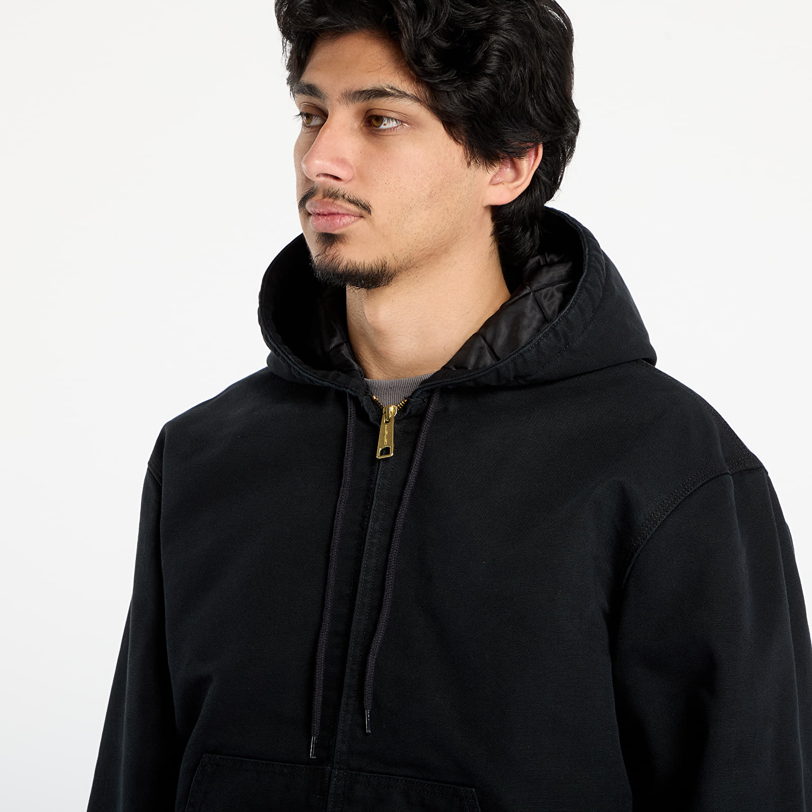 Jassen Carhartt WIP OG Active Jacket UNISEX Black Stone Canvas