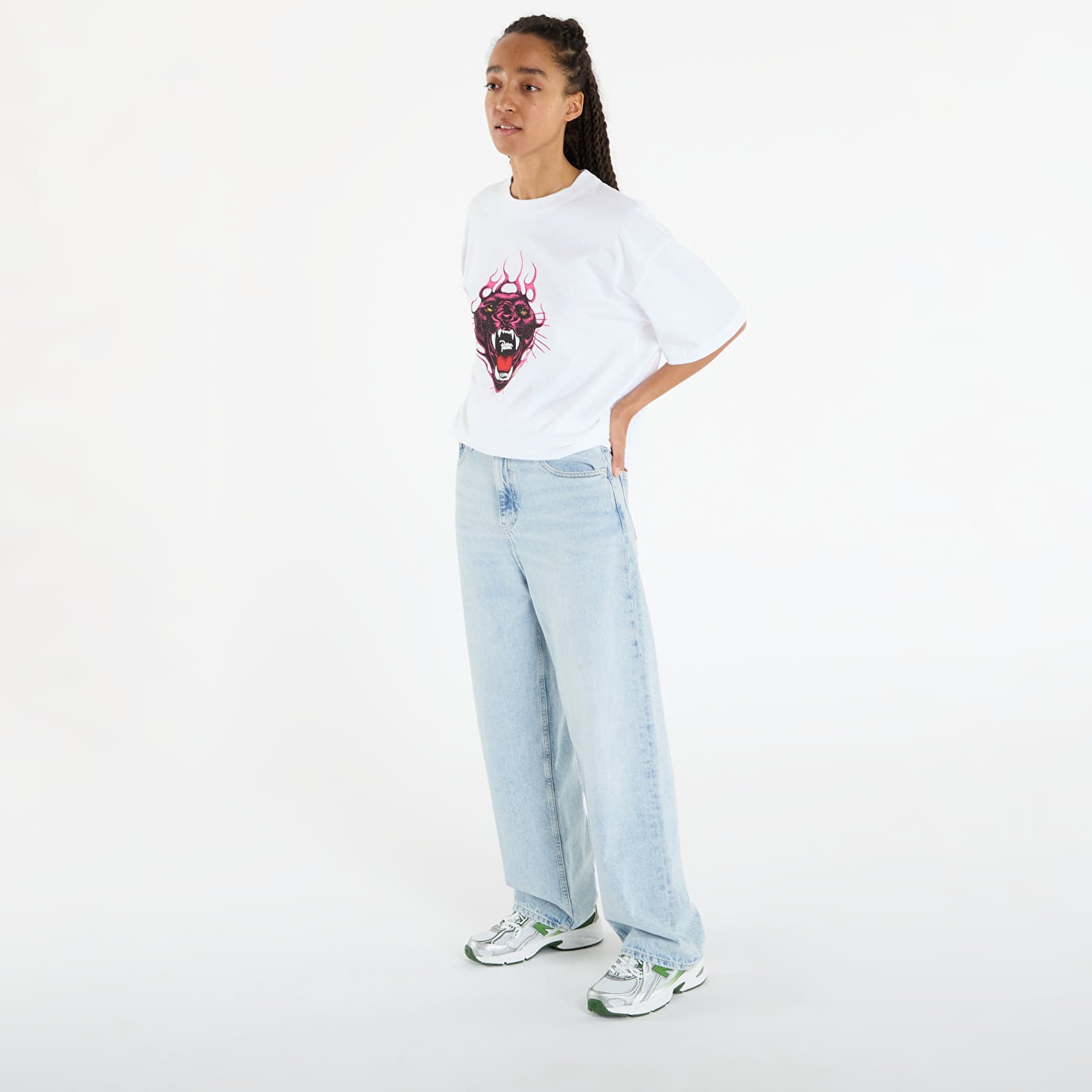 T-skjorter Patta Fire Panther T-Shirt UNISEX White