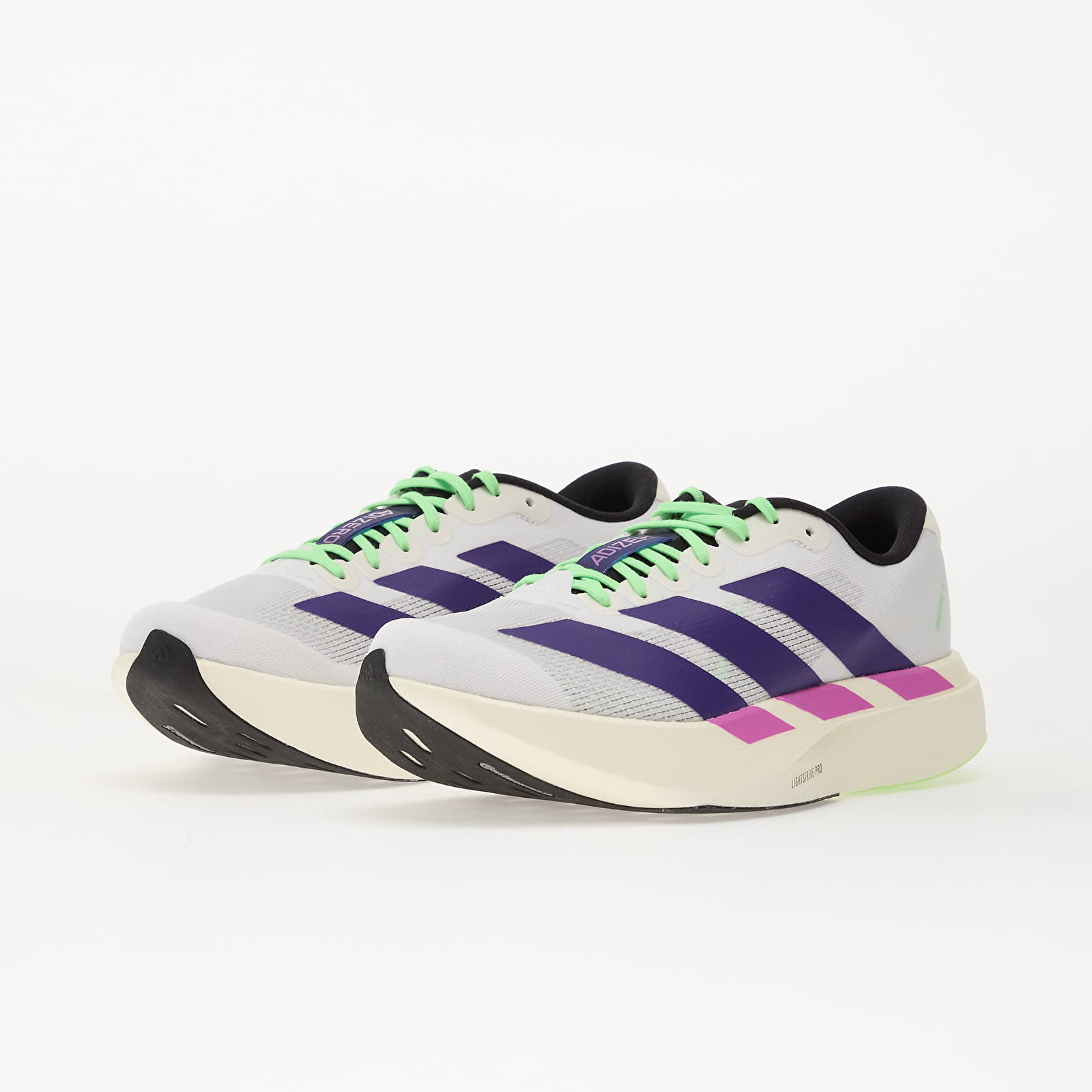 Men's shoes adidas Adizero Evo Sl M Ftw White/ Core Purple/ Limbur