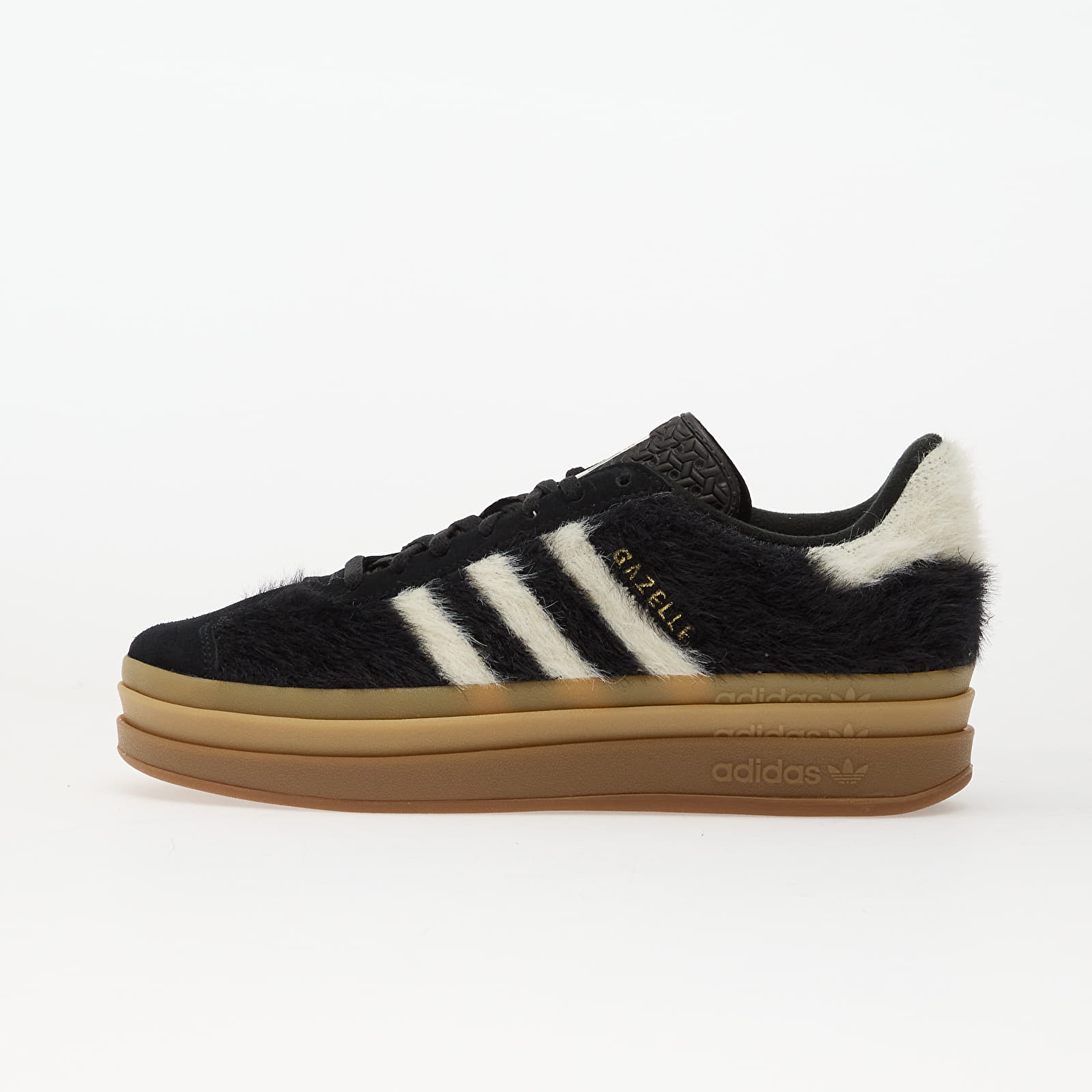 Women's shoes adidas Gazelle Bold W Core Black/ Crew White/ Gold Metallic