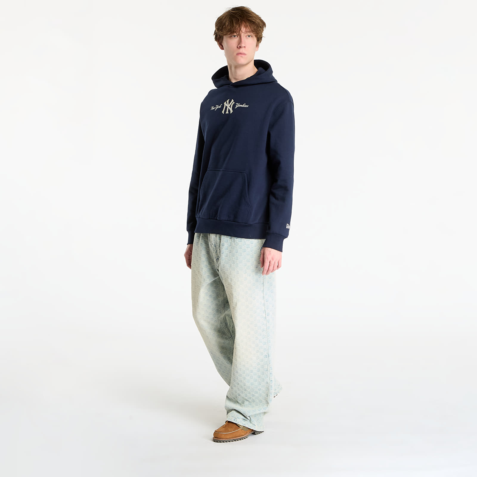 Pánske mikiny New Era MLB New York Yankees Graphic Hoodie UNISEX Night Shift Navy