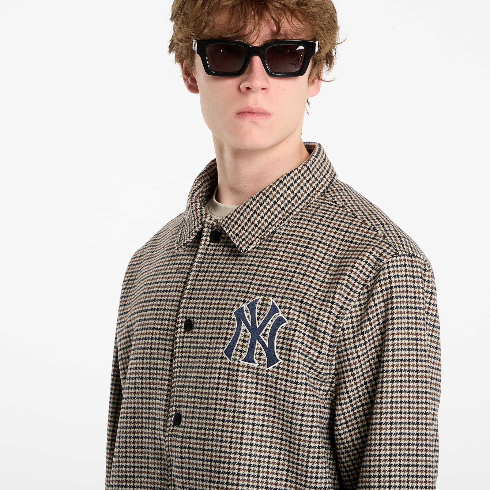 Herrenjacken New Era MLB New York Yankees Check Coaches Jacket UNISEX Dau