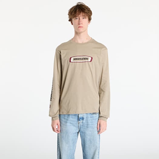 Tričko Horsefeathers Raceway Ls T-Shirt Taupe