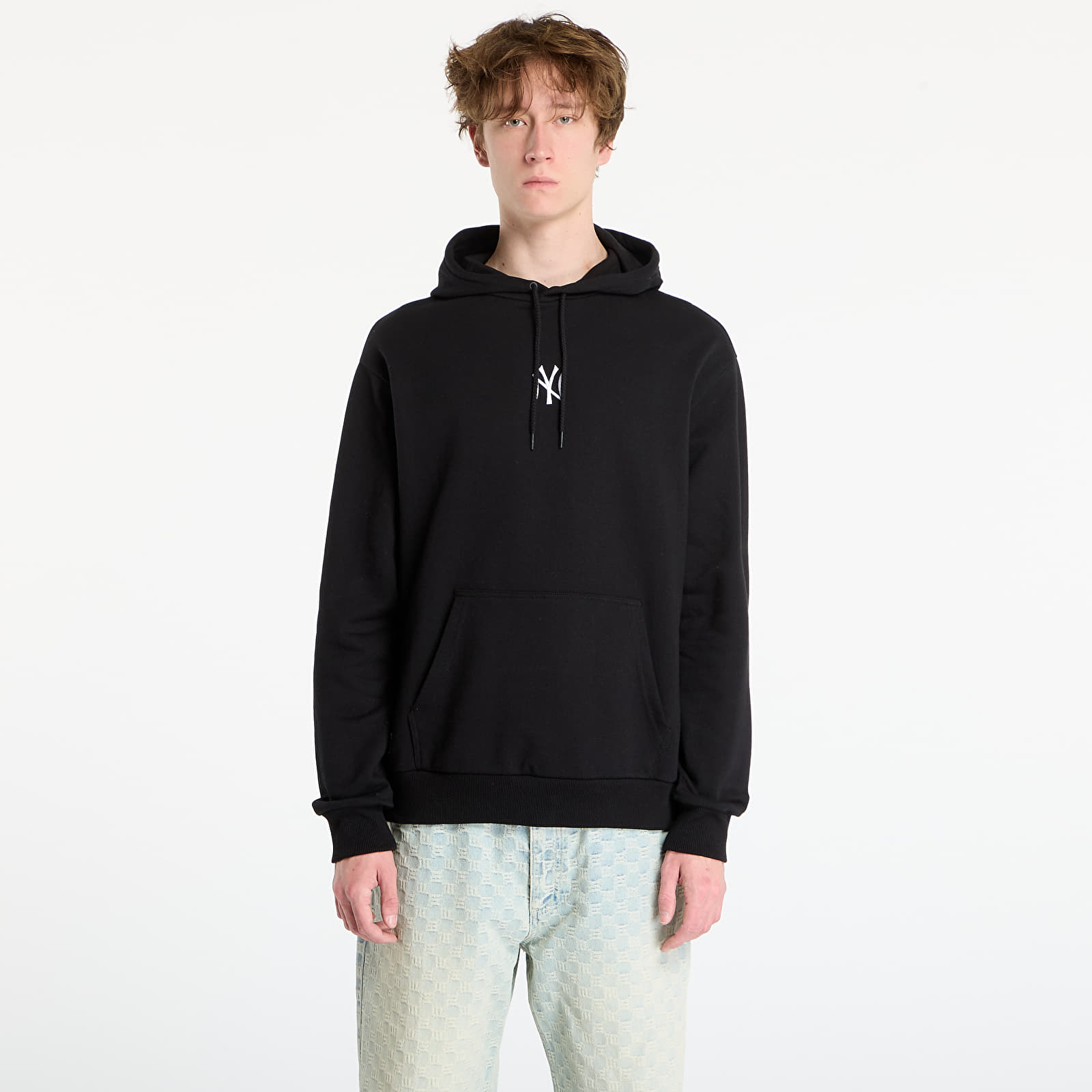 Felpe con cappuccio uomo New Era MLB Nos Le Midi Hoodie New York Yankees UNISEX Black