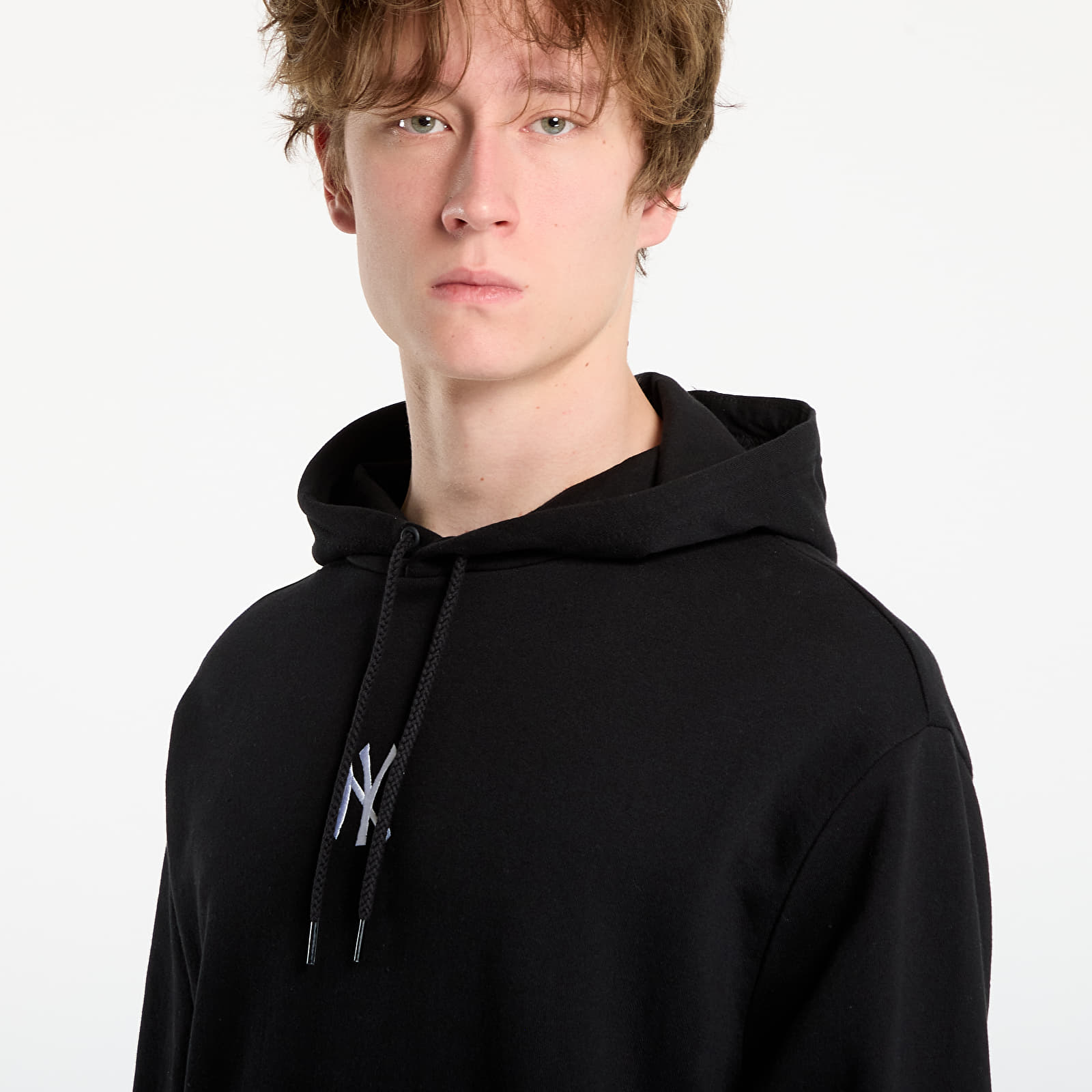 Felpe con cappuccio uomo New Era MLB Nos Le Midi Hoodie New York Yankees UNISEX Black