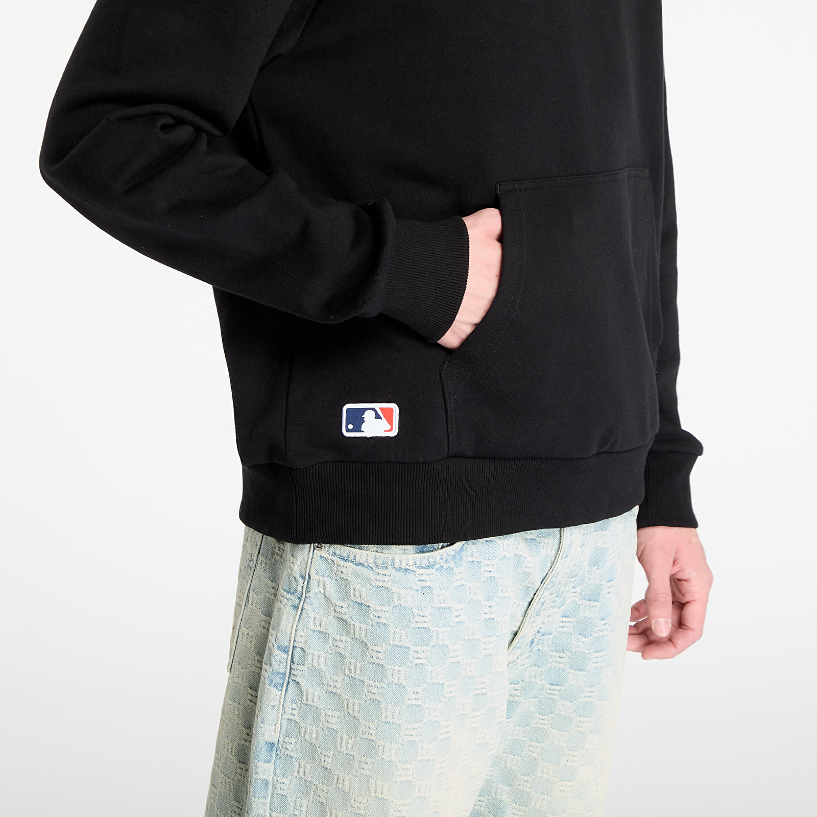 Felpe con cappuccio uomo New Era MLB Nos Le Midi Hoodie New York Yankees UNISEX Black