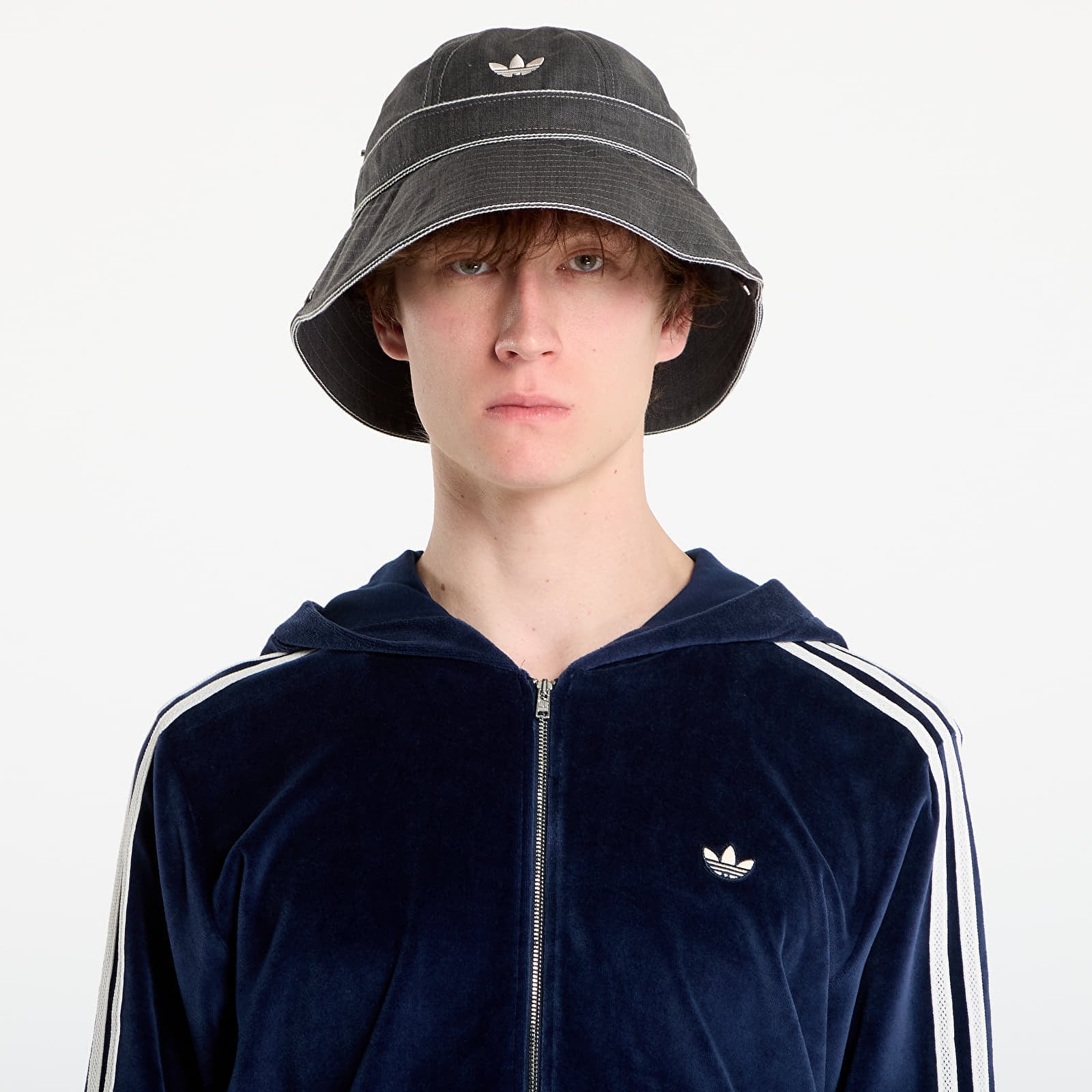 Capac adidas x Wales Bonner Bucket Hat Dark Grey Heather/ Orbit Grey M