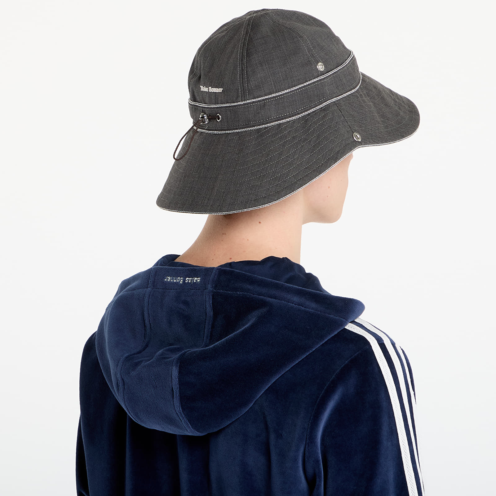 Men's caps adidas x Wales Bonner Bucket Hat Dark Grey Heather/ Orbit Grey