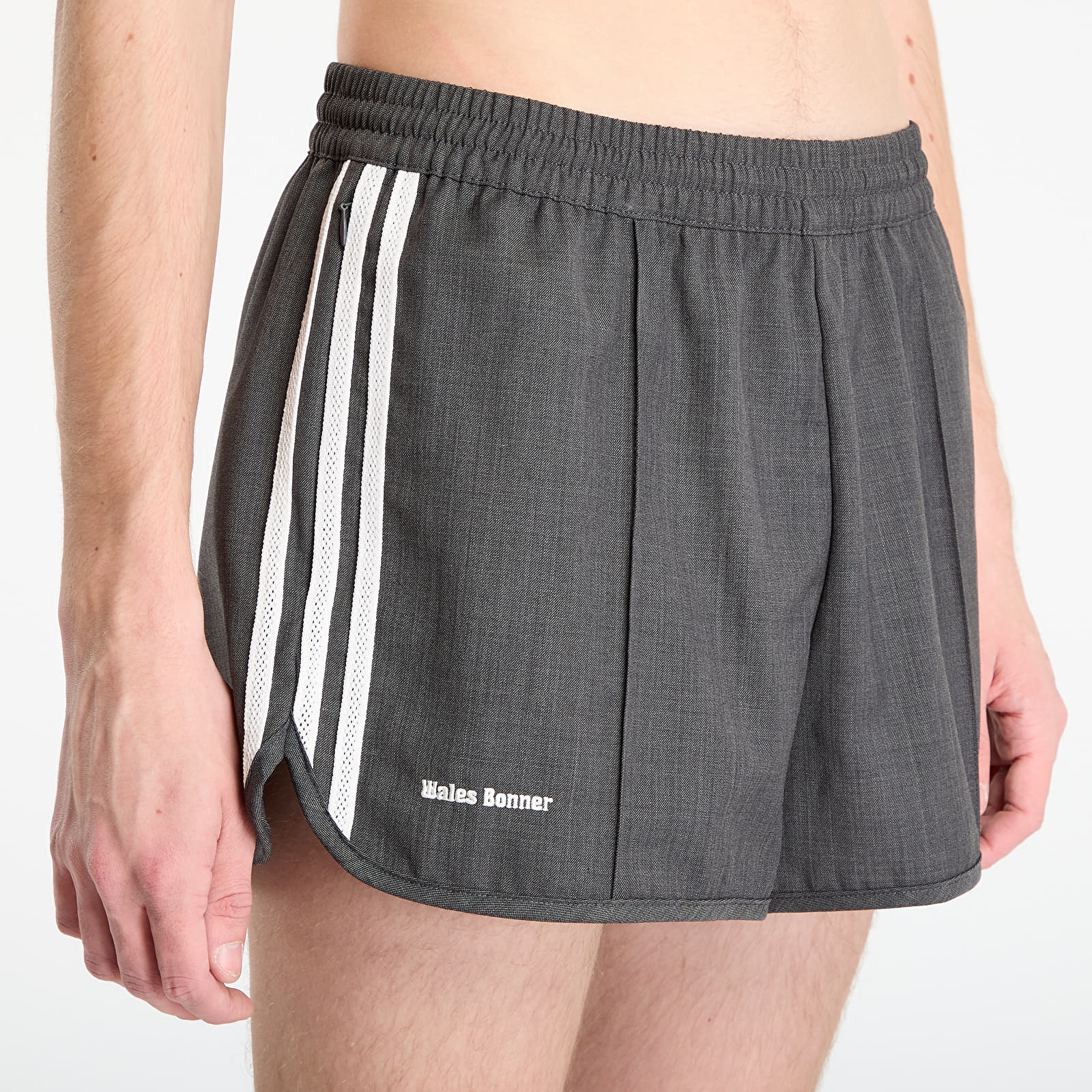 Men's shorts adidas x Wales Bonner Wool Short Dark Grey Heather/ Black/ White