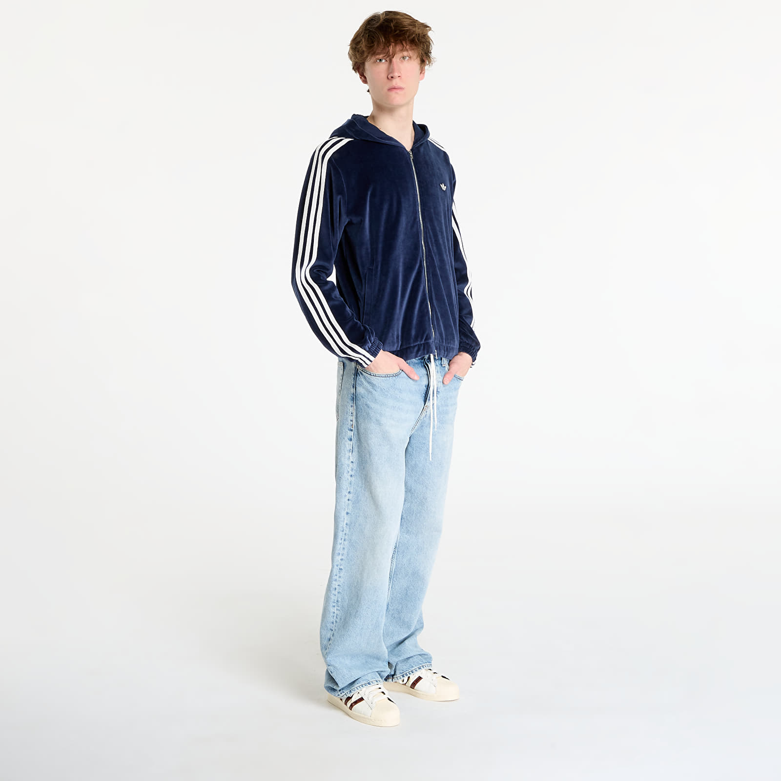 Men's jackets adidas x Wales Bonner Velour Track Jacket Collegiate