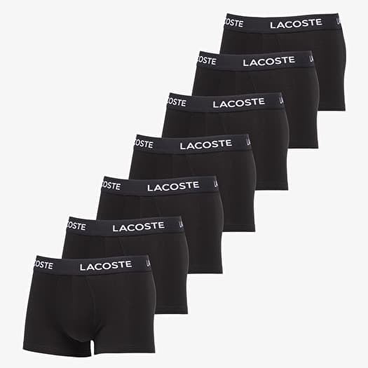 LACOSTE Trunks Underwear Black 7-Pack