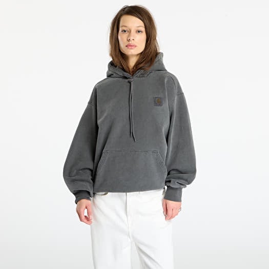 Sweatshirt Carhartt WIP Hooded Vista Sweat UNISEX Black Garment Dyed