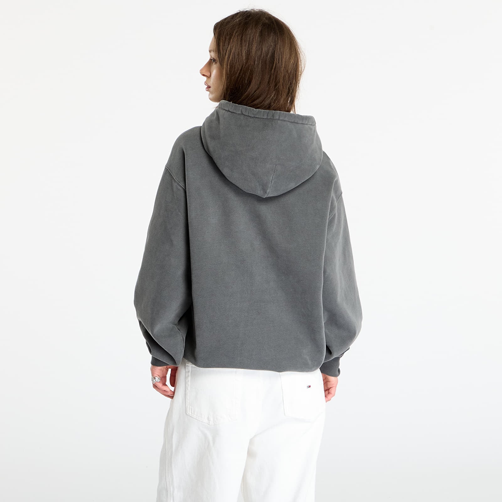 Mikiny Carhartt WIP Hooded Vista Sweat UNISEX Black Garment Dyed