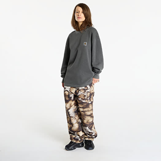 Carhartt WIP L/S Vista Waffle T-Shirt UNISEX Black Garment Dyed