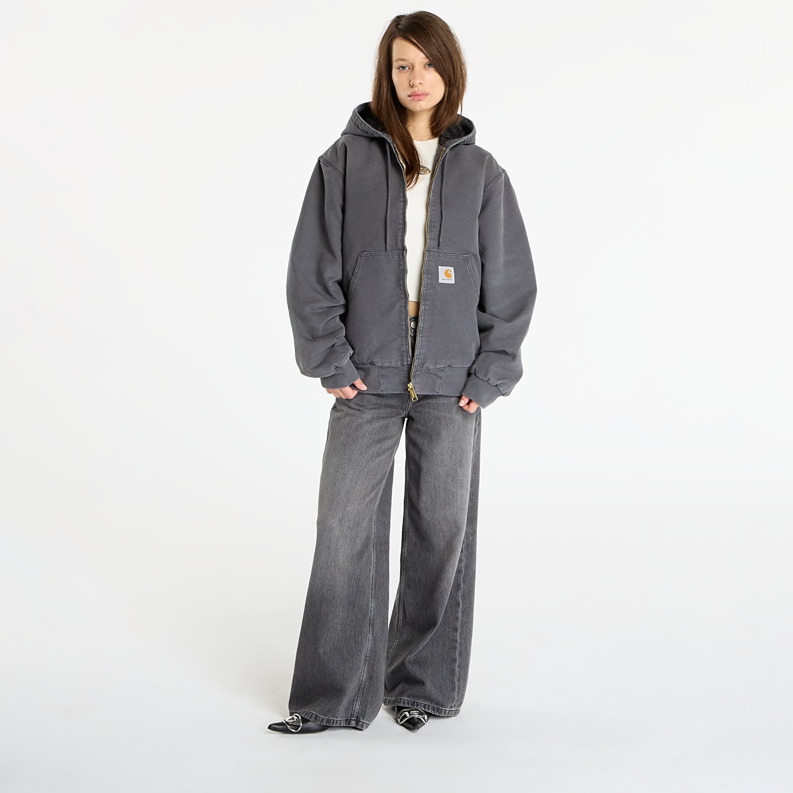 Bundy Carhartt WIP OG Active Jacket UNISEX Graphite Stone Canvas