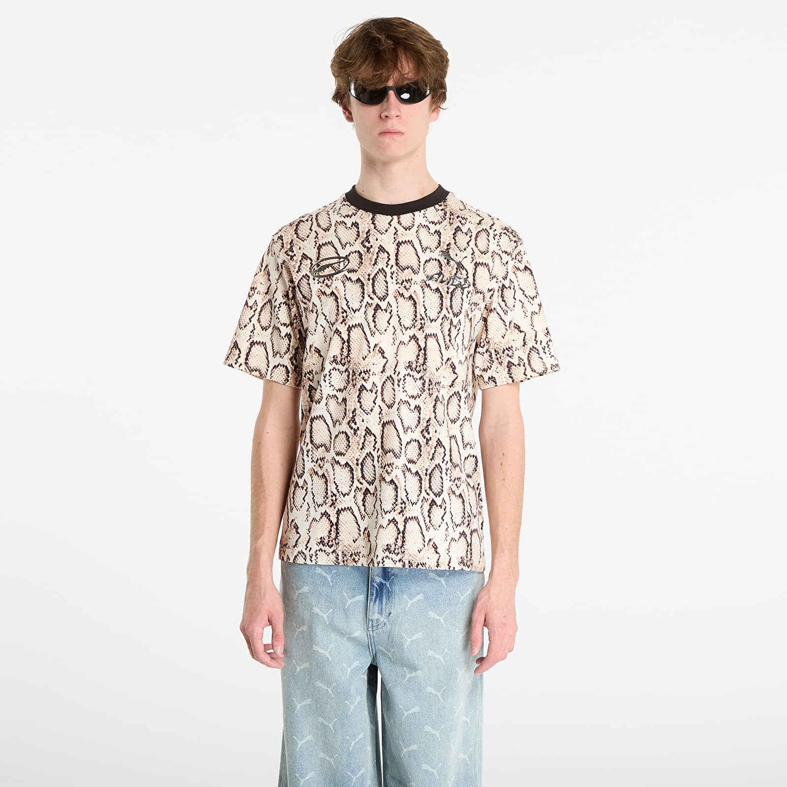 T-shirts för män Puma x A$AP ROCKY Snakeskin Tee Frosted Ivory AOP