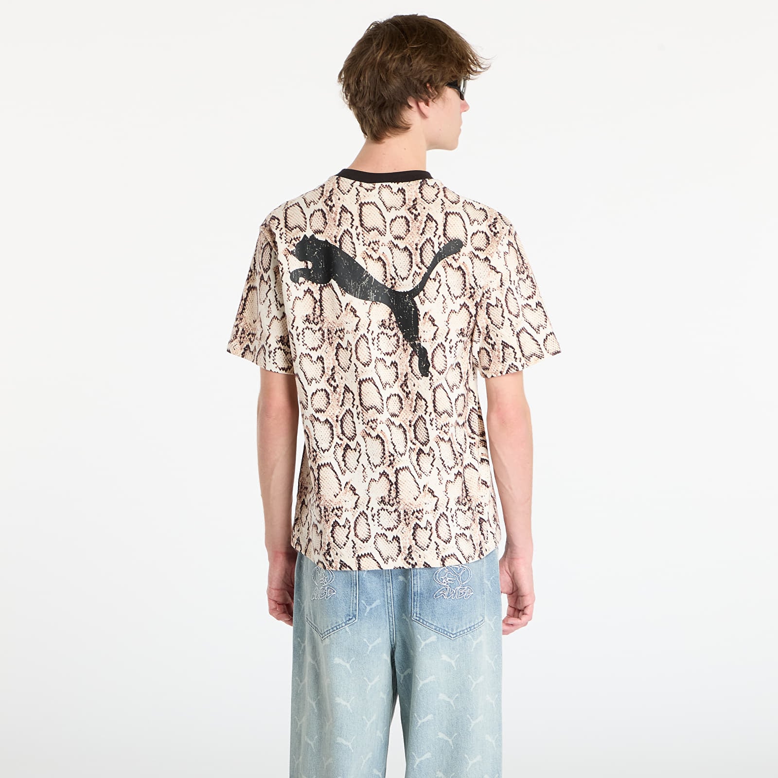T-shirts för män Puma x A$AP ROCKY Snakeskin Tee Frosted Ivory AOP