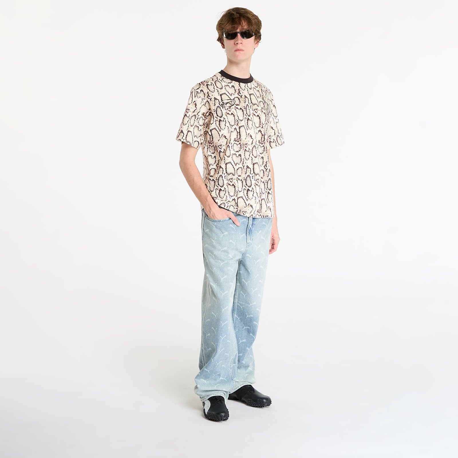 T-shirts för män Puma x A$AP ROCKY Snakeskin Tee Frosted Ivory AOP