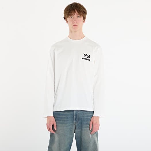 T-skjorte Y-3 x Neighborhood Logo Long Sleeve Tee UNISEX Core White
