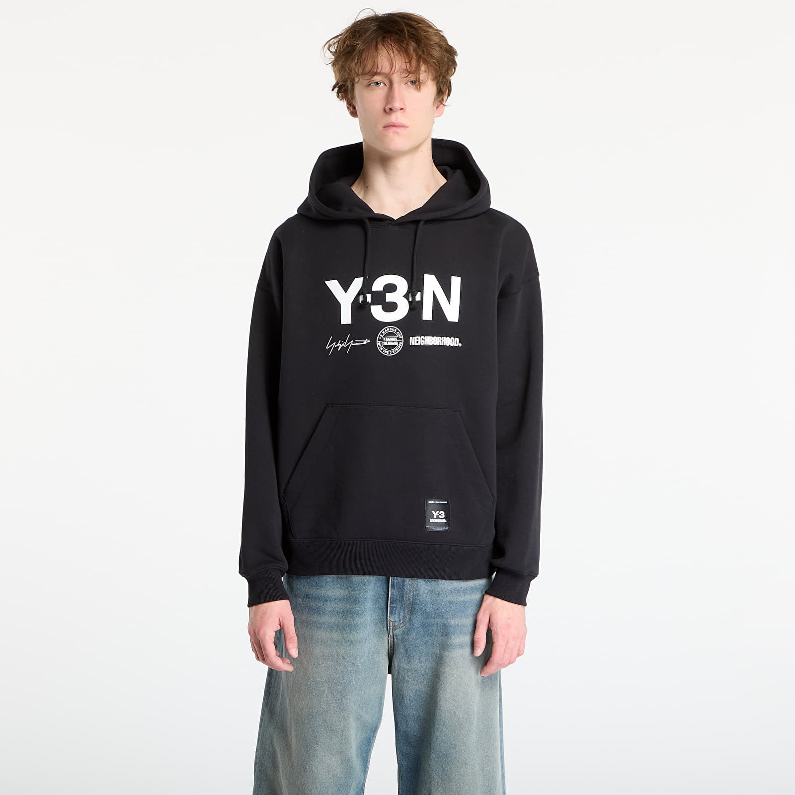 Meeste kapuutsiga dressid Y-3 x Neighborhood Graphic Hoodie UNISEX Black