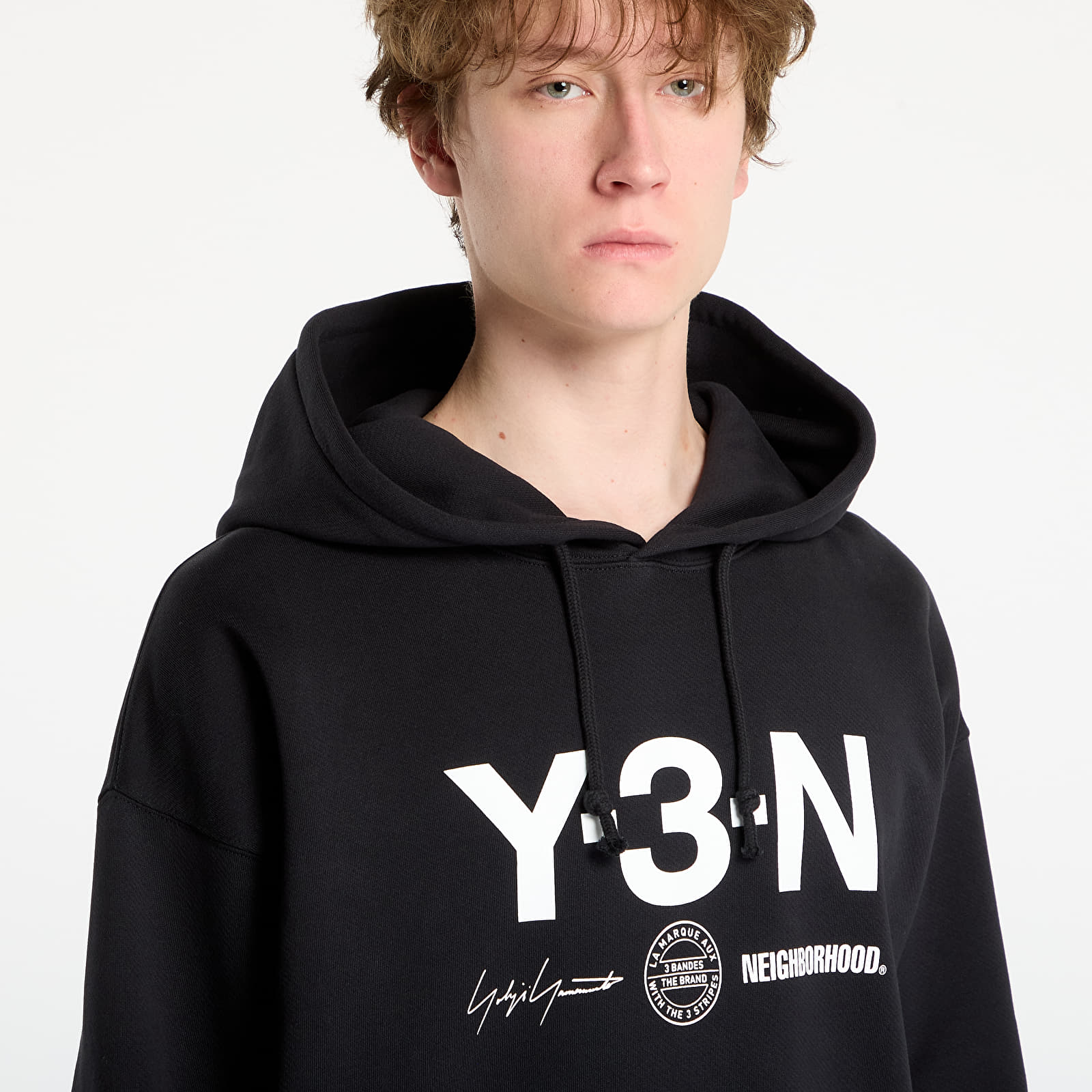 Meeste kapuutsiga dressid Y-3 x Neighborhood Graphic Hoodie UNISEX Black