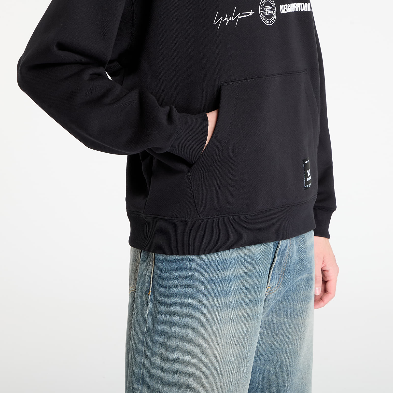 Meeste kapuutsiga dressid Y-3 x Neighborhood Graphic Hoodie UNISEX Black