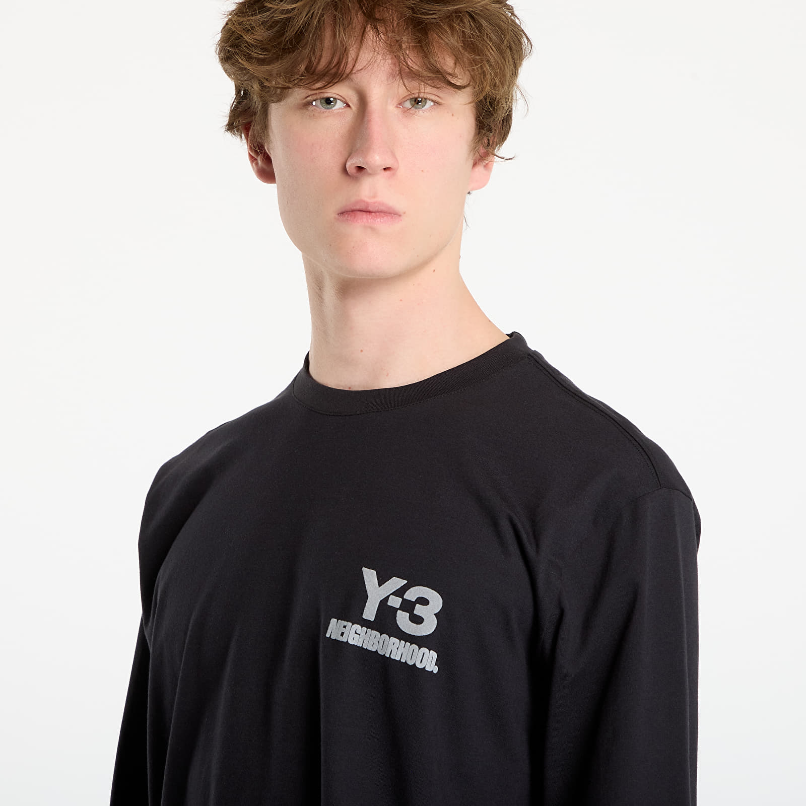 Мъжки тениски Y-3 x Neighborhood Logo Long Sleeve Tee UNISEX Black