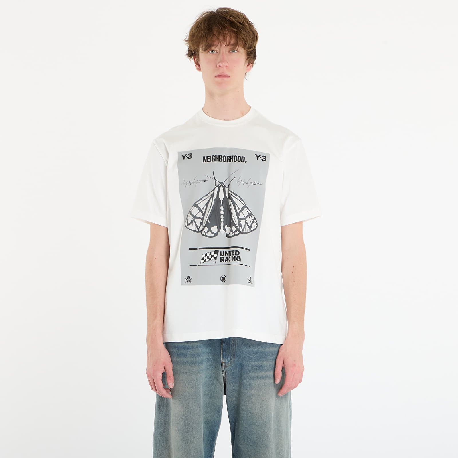 Pánská trička Y-3 x Neighborhood Graphic Tee UNISEX Core White