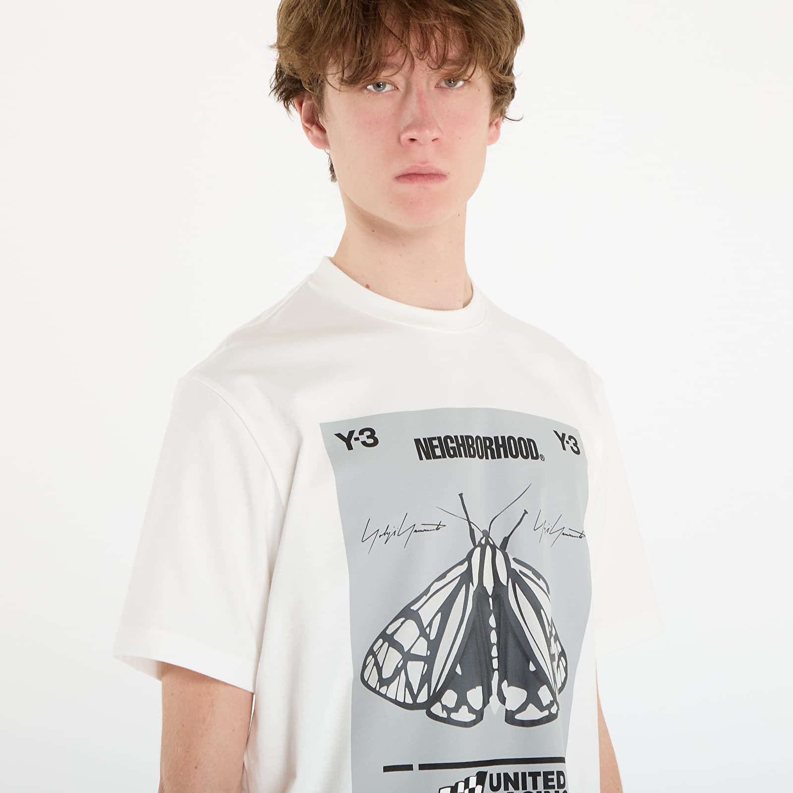 Pánská trička Y-3 x Neighborhood Graphic Tee UNISEX Core White
