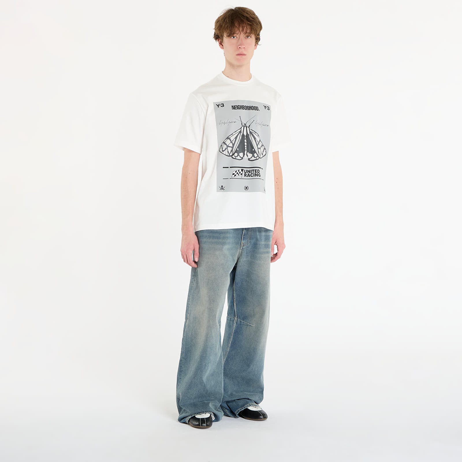 Pánská trička Y-3 x Neighborhood Graphic Tee UNISEX Core White