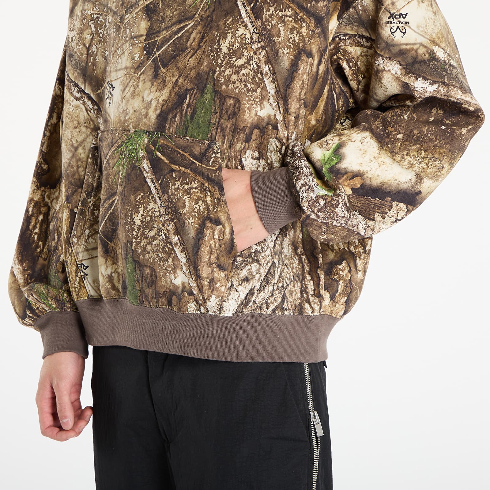 Hupparit ja collegepaidat Jordan Brooklyn Men's Fleece Realtree Pullover Hoodie Medium Olive/ Sail