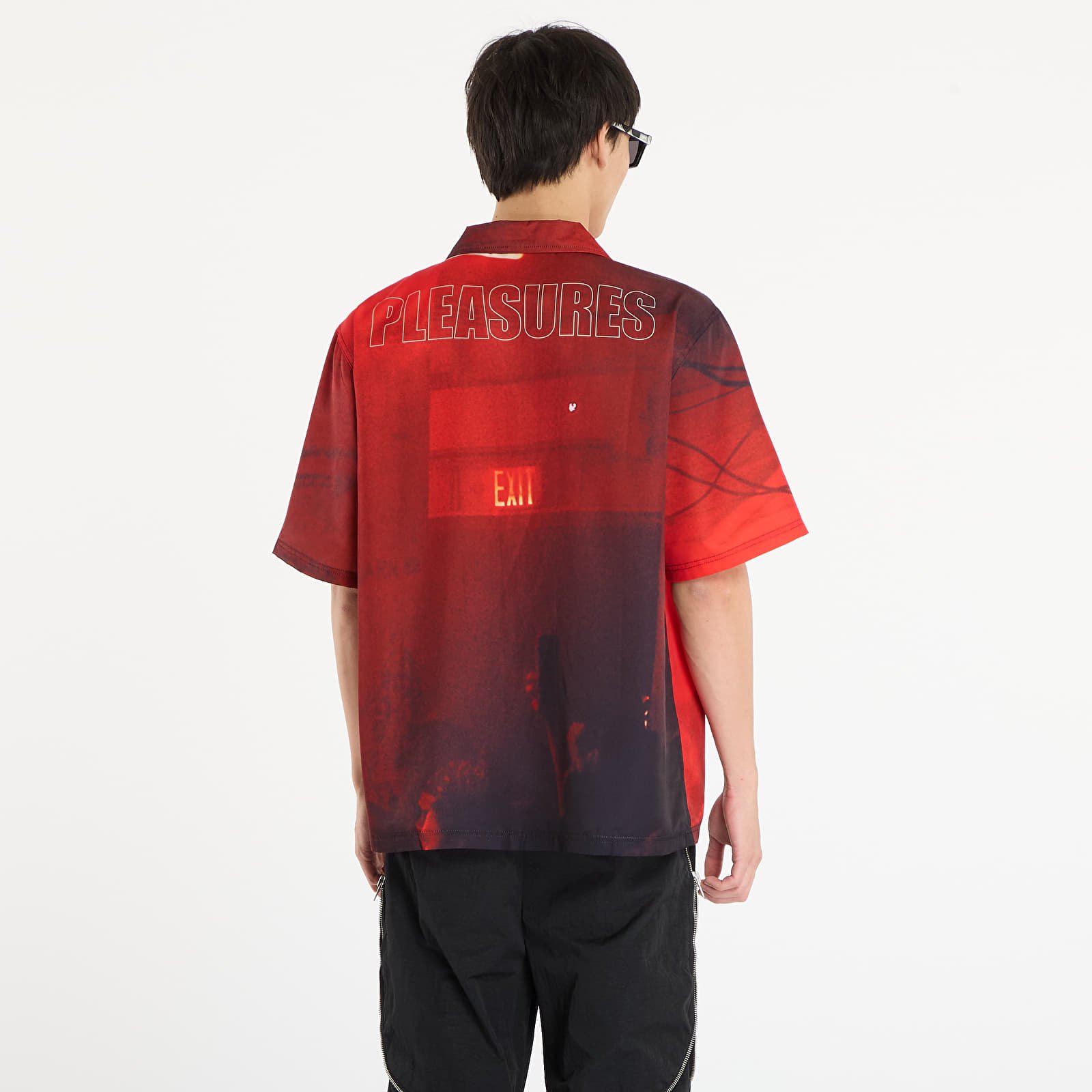Men's shirts PLEASURES x Boiler Room Venue Button Up Red
