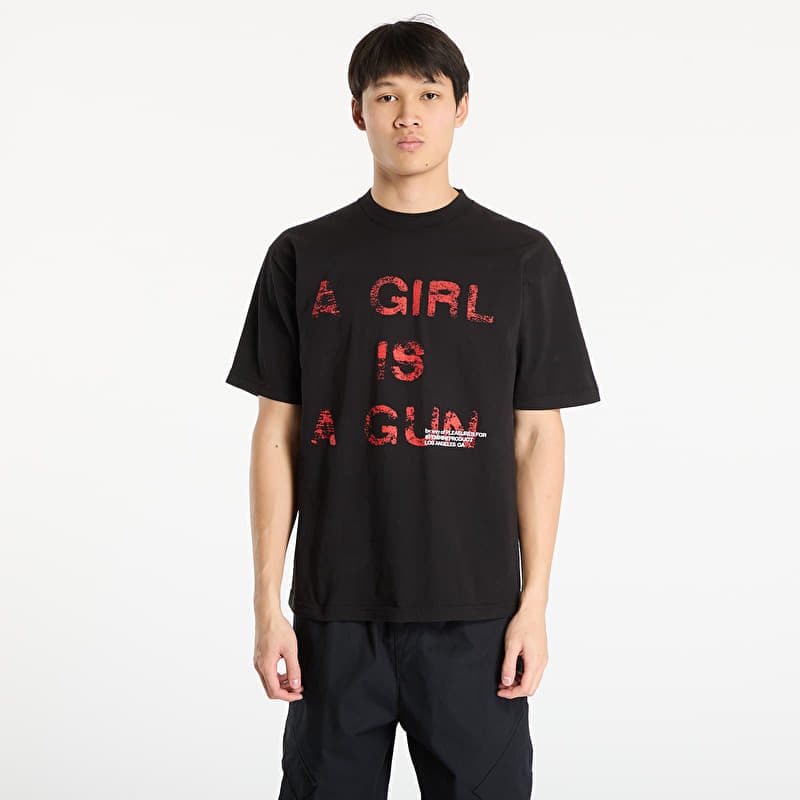 T-shirt PLEASURES x FOOTSHOP EXCLUSIVE - G.I.A.G. T-Shirt Black