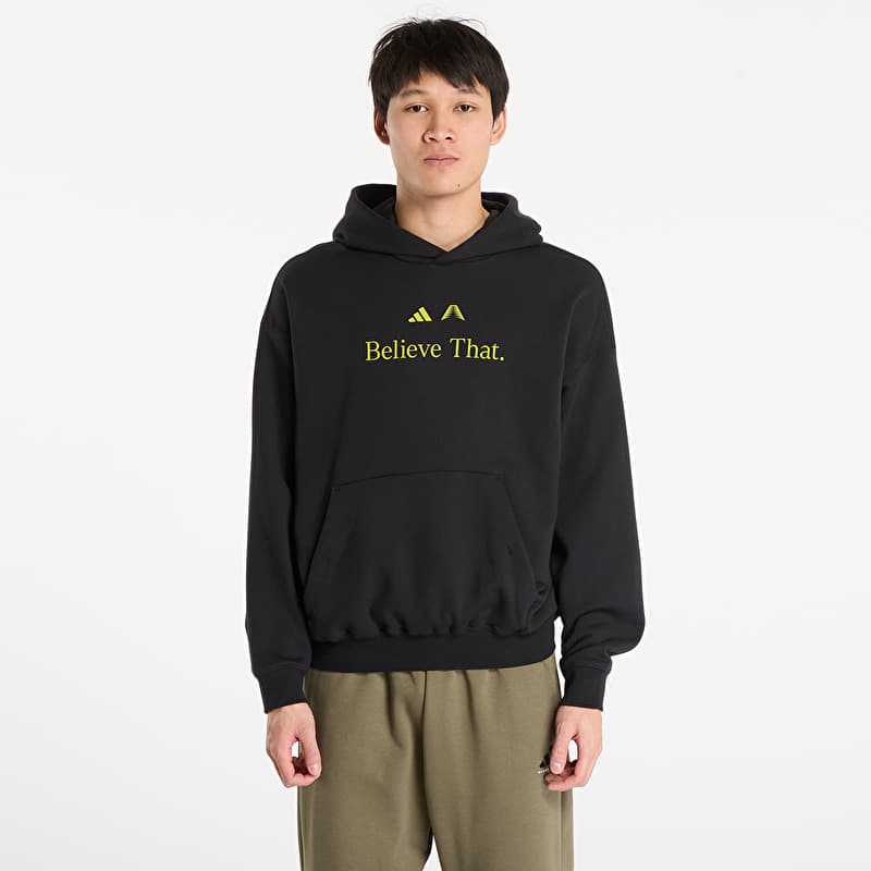 Mikina adidas Anthony Edwards Believe That Hoodie Black/ Preloved Lime