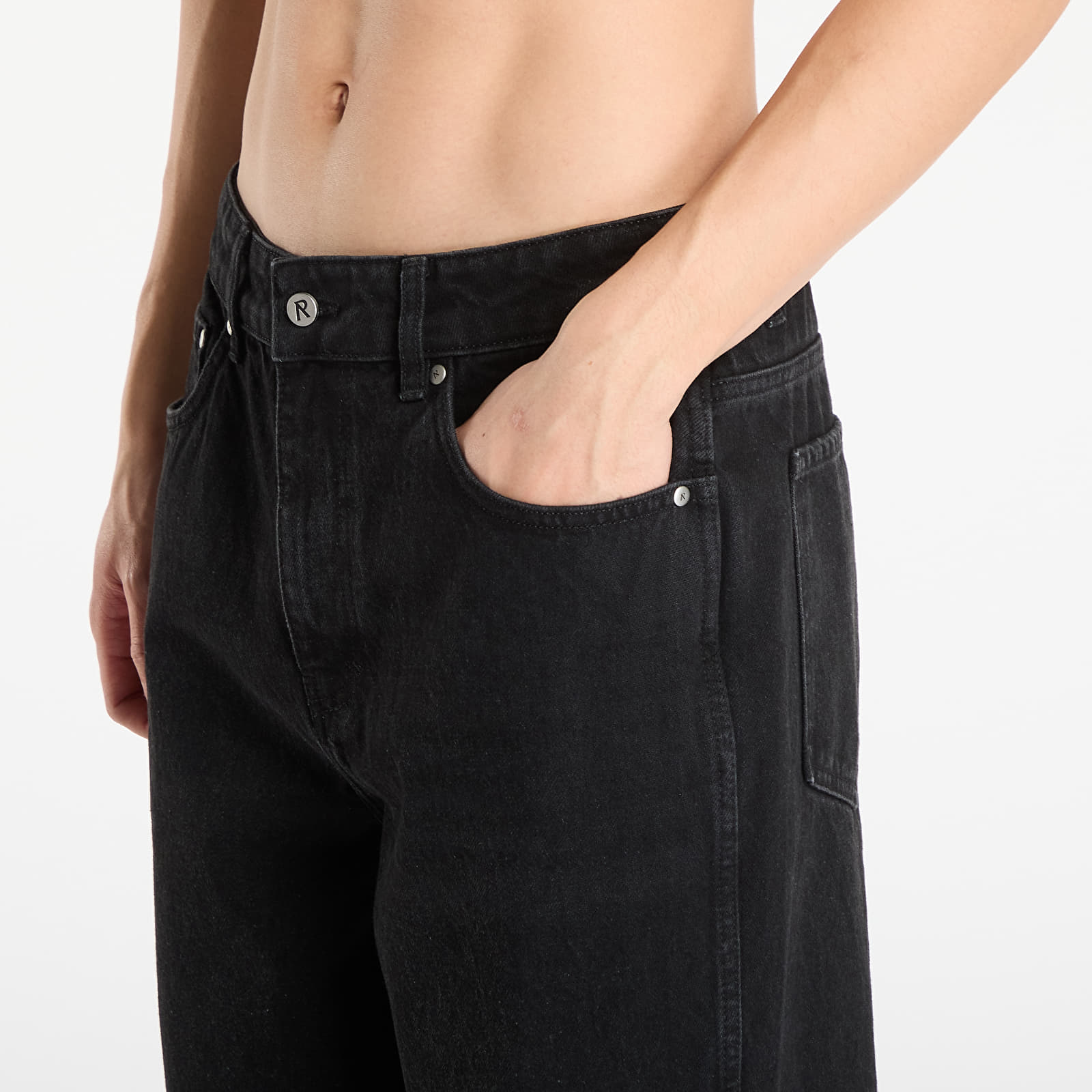 Muške traperice REPRESENT R3 Baggy Denim Pants Black