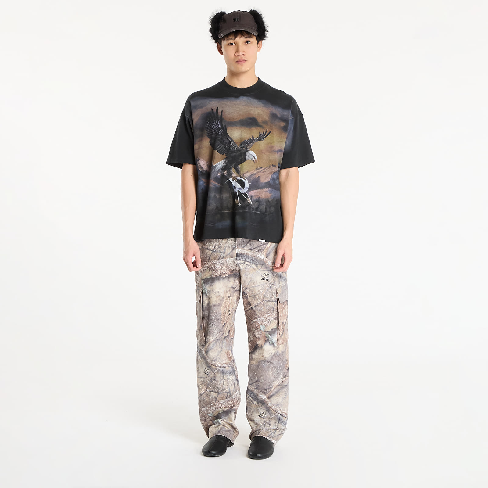 Tricouri bărbați REPRESENT Chrome Flight T-Shirt UNISEX Stained Black