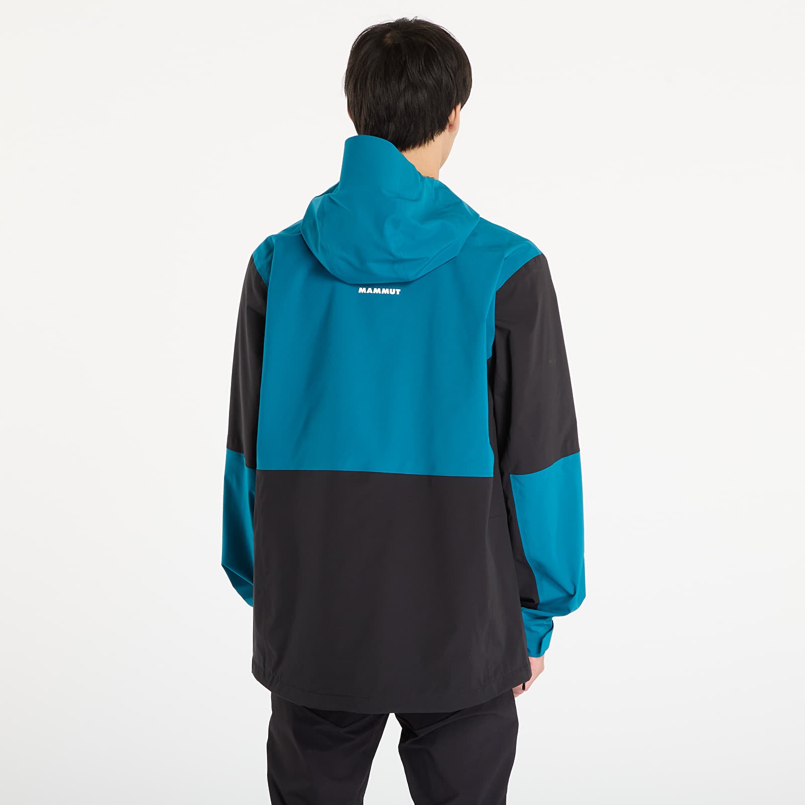 Jakker for menn Mammut Linard Guide HS Hooded Jacket Men Black/ Deep Teal