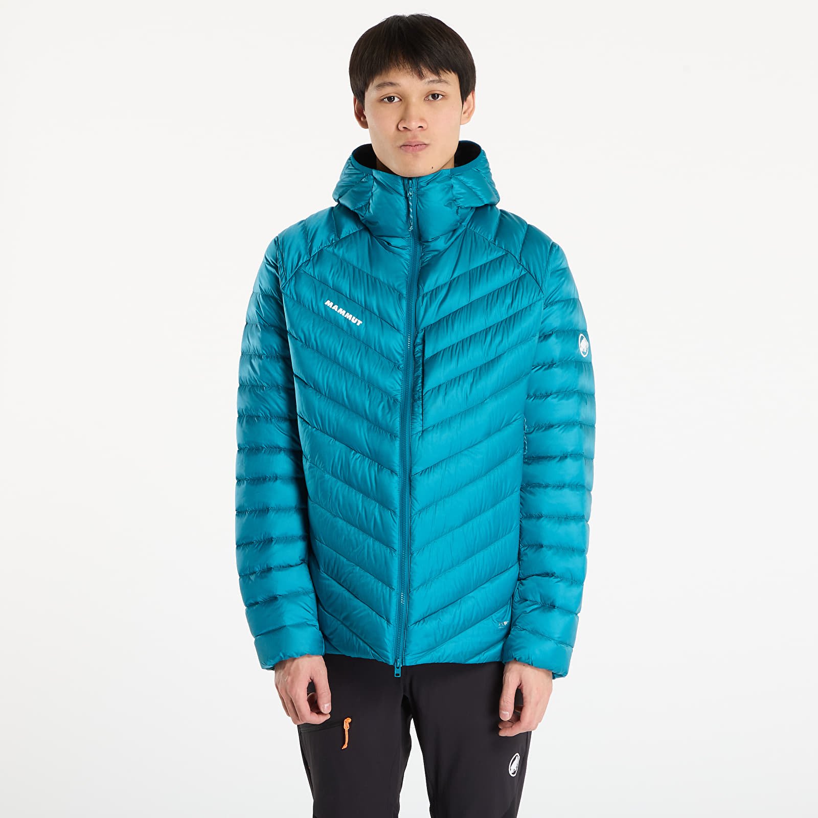 Herrenjacken Mammut Broad Peak IN Hooded Jacket Men Deep Teal/ Black