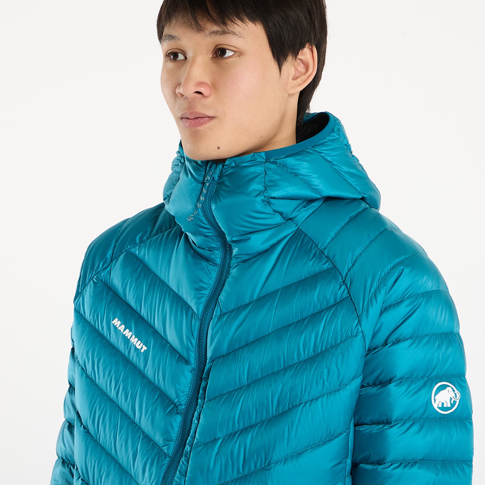 Herrenjacken Mammut Broad Peak IN Hooded Jacket Men Deep Teal/ Black