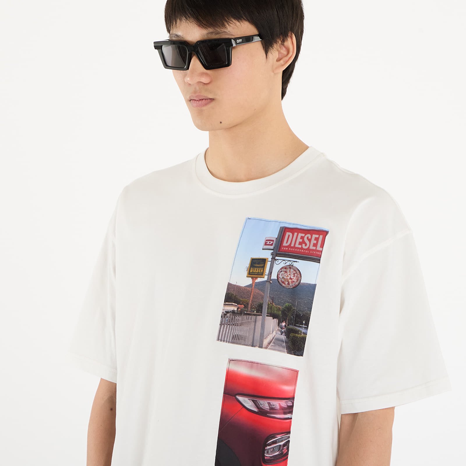 T-krekli DIESEL T-Boxt-T3 T-Shirt Off White