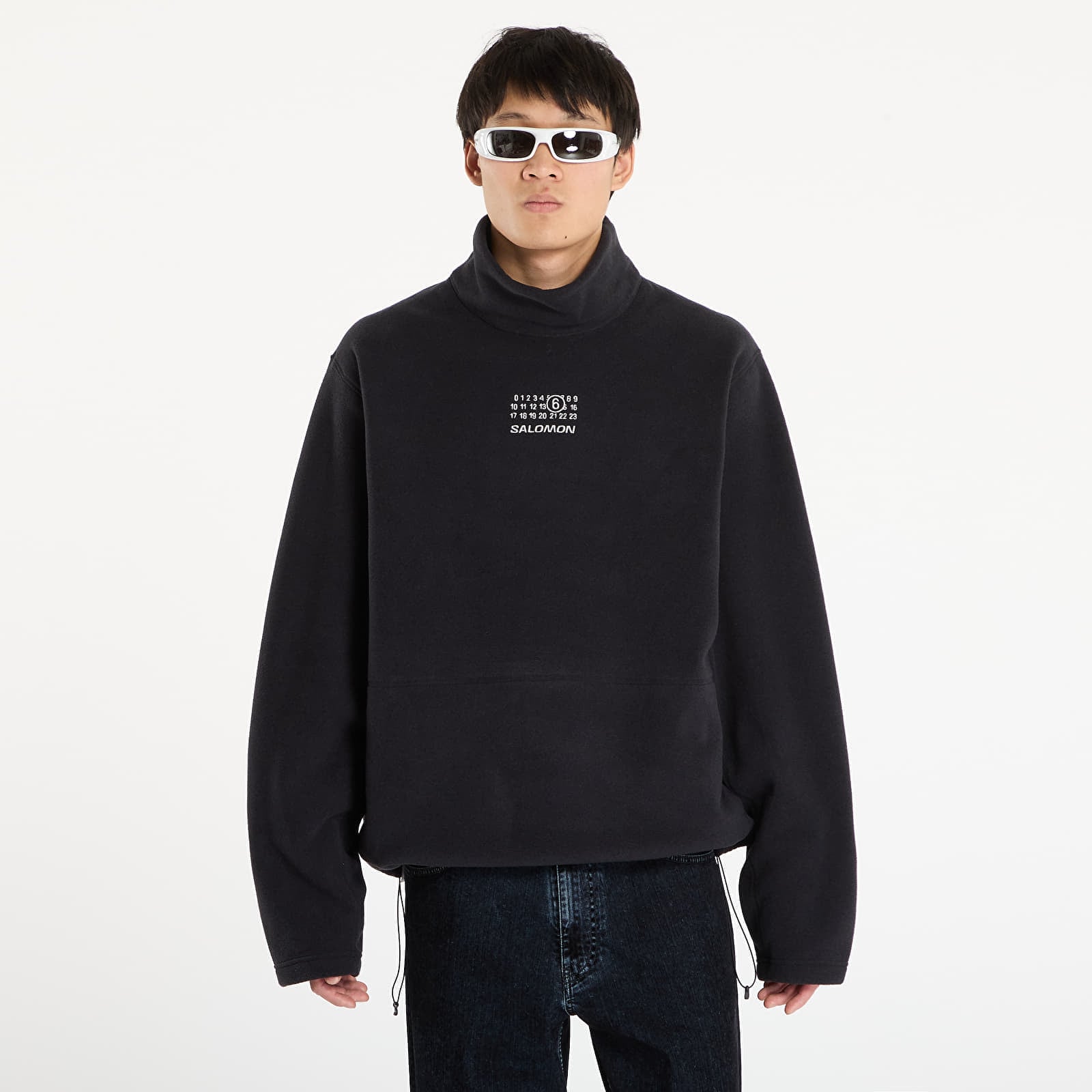 Sweatshirt MM6 x Salomon Mens Rtw Avp Long-Sleeved Top Washed Black XXL