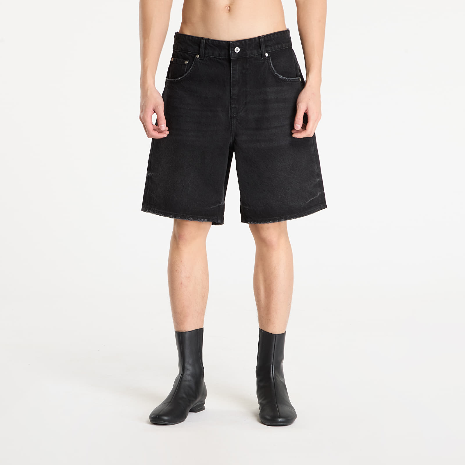 Meeste lühikesed püksid REPRESENT R10T Tailored Denim Shorts Black