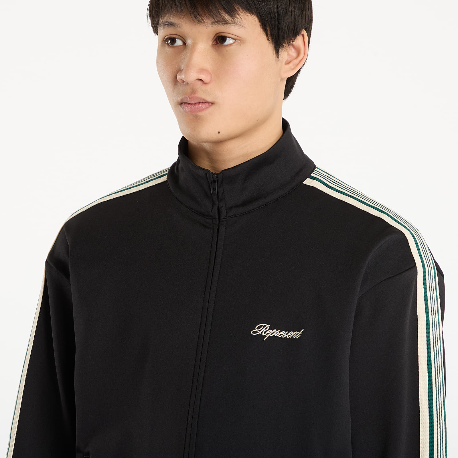 Jachete pentru bărbați REPRESENT Taped Track Jacket UNISEX Jet Black