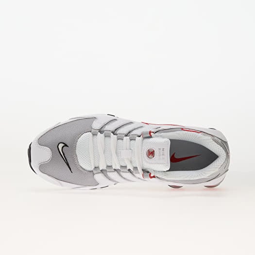 Men's shoes Nike Shox Nz White/ Metallic Silver-Sport Red (378341